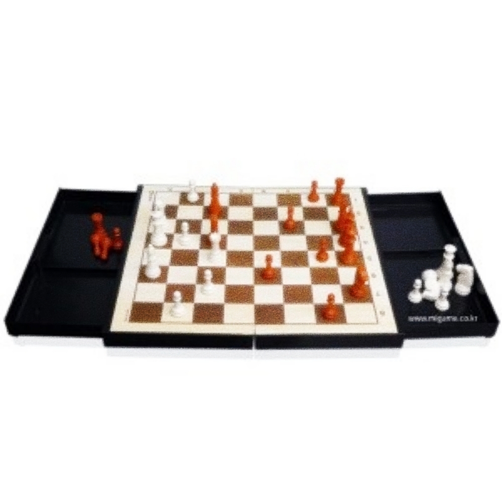 Oce 소형 체스 서랍 내장 폴더 보드 자석 게임 접이식 체스판 두뇌 교구 게임 용품 어린이 체스 두기
