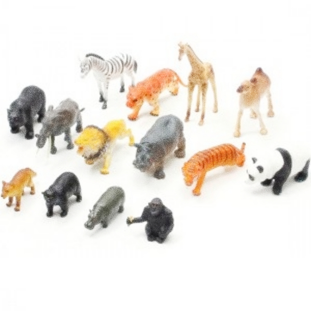 Oce 야생 동물 모형과 자연 탐구-설명 카드 중형 아동 모형 장난감 환경 장난감 놀이 키트 피규어 장난감