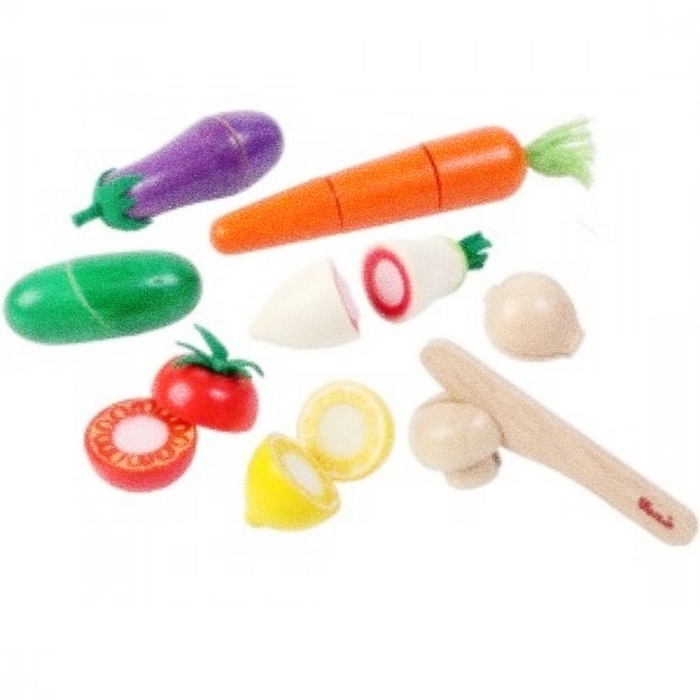 Oce 원목 야채 채소 썰기 주방 놀이 좋은 러버우드 어린이 주방 놀이 아가 부엌 장난감 음식 만들기 장난감