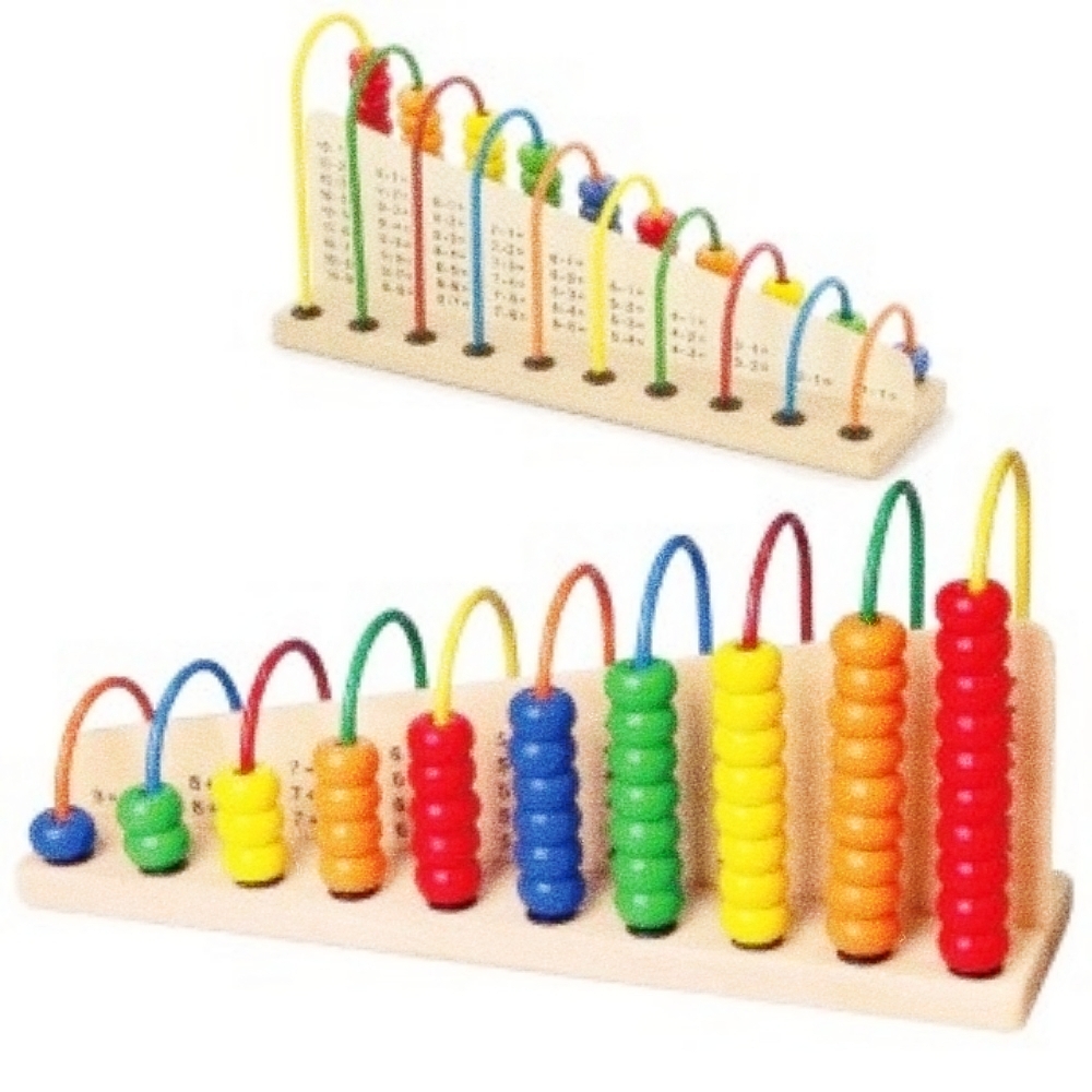 Oce 터널 셈놀이 숫자 구슬 옮기기 수셈 숫자 놀이 아기 완구 목재블럭 촉감 발달 장난감
