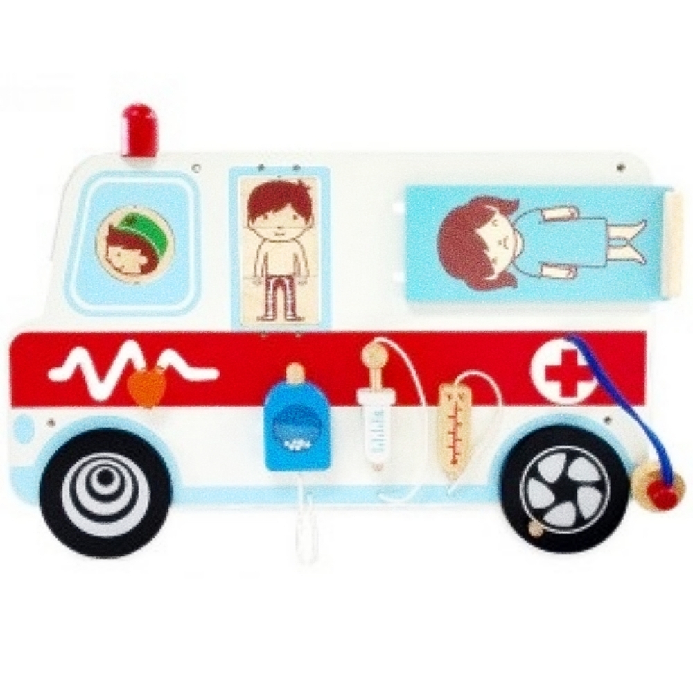 Oce 앰뷸런스 벽걸이 장난감 나무 장난감 원목 우드 장난감 놀잇감 유아동 나무 놀이