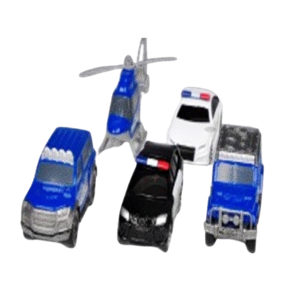 Oce 정밀 모형차 3인치 경찰시리즈 5P세트 장난감 카 토이 피규어 미니카 모터 차 모형