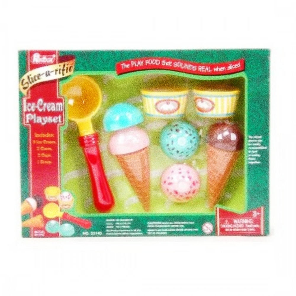 Oce 아이스크림 세트 음식 만들기 장난감 촉감 발달 장난감 어린이 주방 놀이
