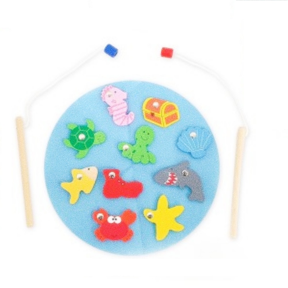 Oce 재미 있는 아기 바다 낚시 놀이 세트 13pcs 3살 장난감 원목 장난감 아기 낚시 놀이