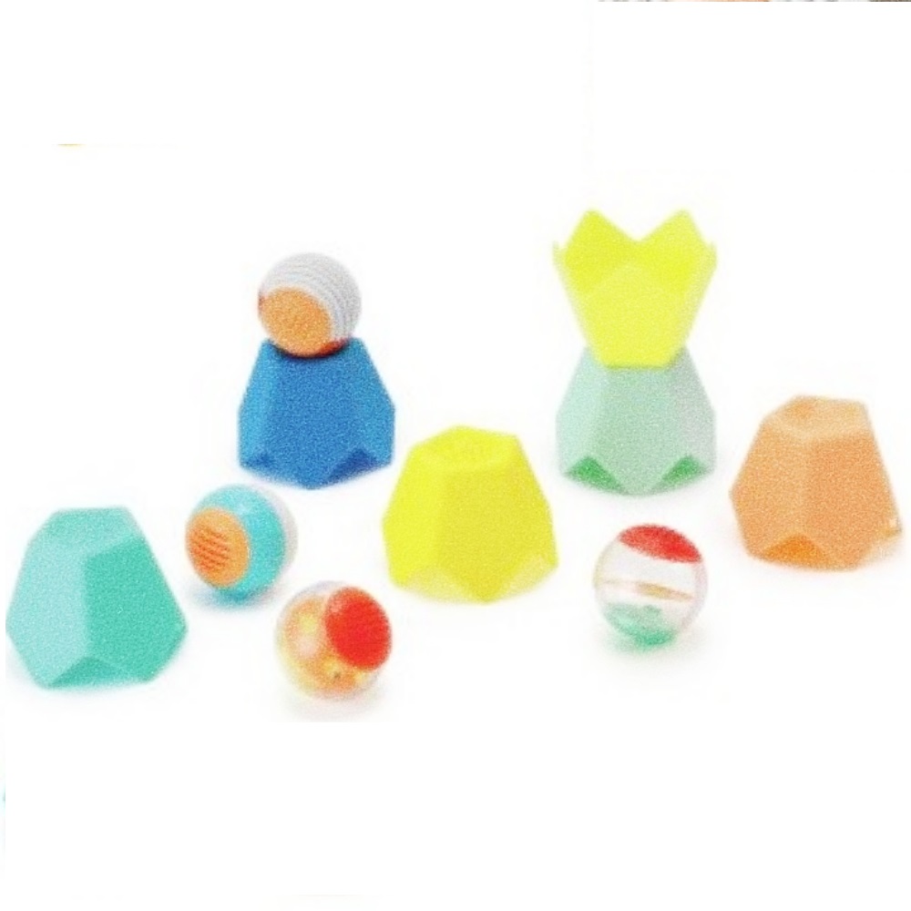 Oce 아기 장난감 쌓기 놀이 세트 10pcs 협응력 출산 선물 컵 쌓기