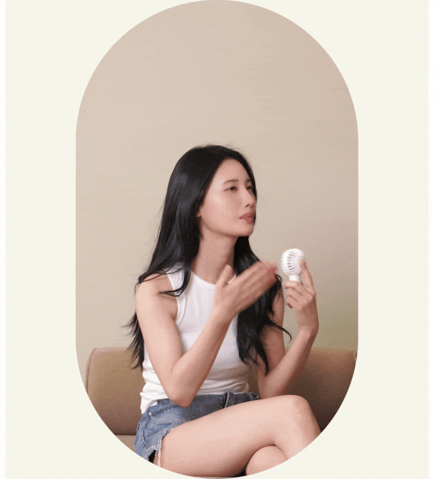 오아 윈드볼트 휴대용 무선 LED 미니 핸드 선풍기 초강력 여름 핸디 손풍기 상세 이미지 14