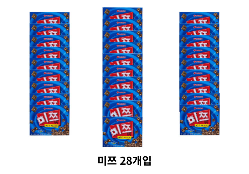 G마켓 - 오리온 미쯔 블랙 60g 28개입