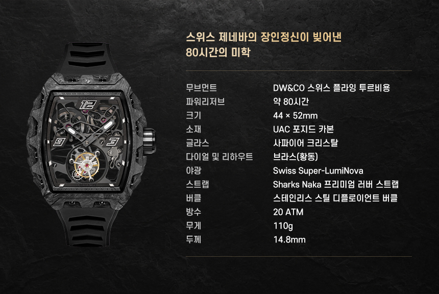 XP1 투르비용 Swiss Made