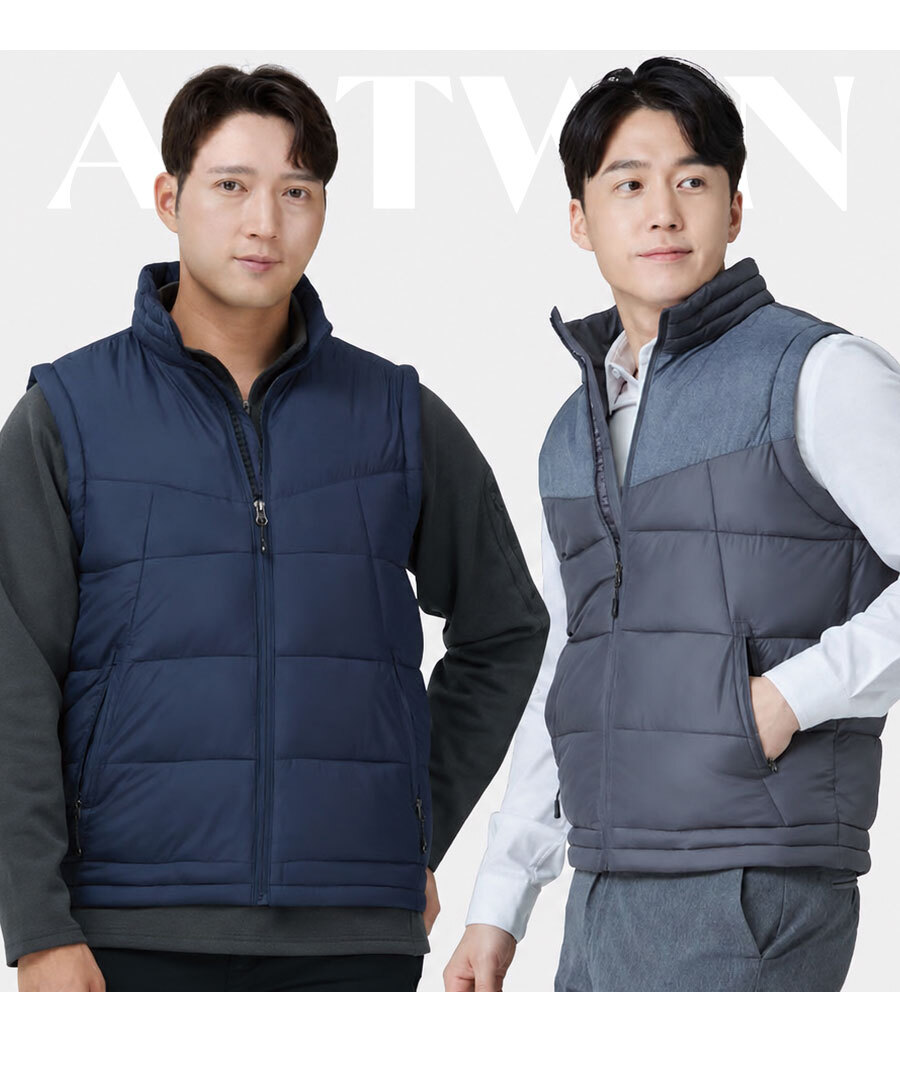 아트윈 AWVT-460 웰론 패딩 겨울작업조끼 인트로