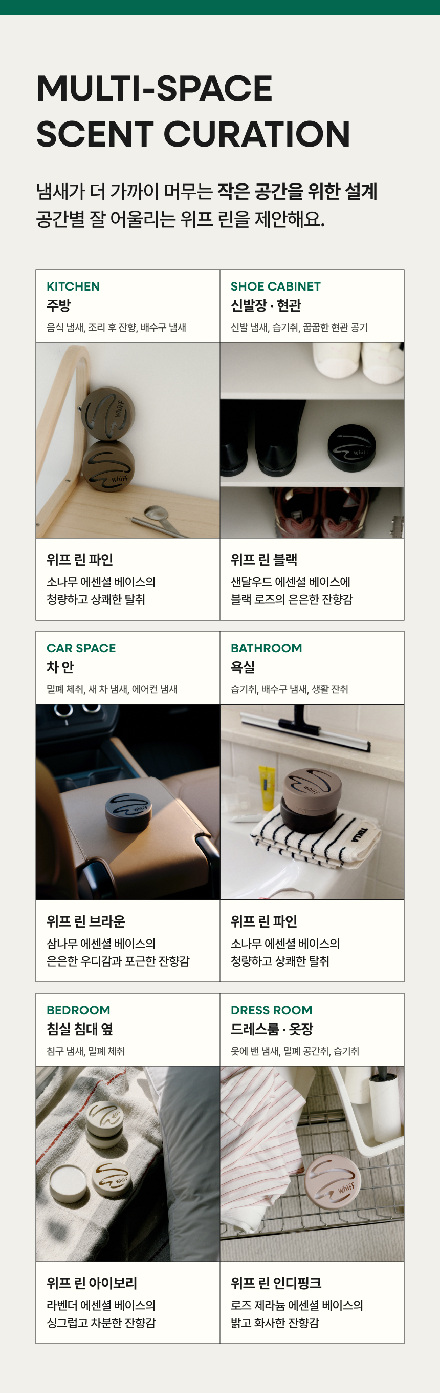 공간별 위프 린 큐레이션