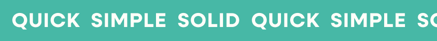 QUICK SIMPLE SOLID 슬로건 애니메이션