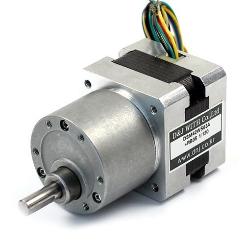감속기 결합형 42각 스테핑 모터 DSM42WS63A RB35 12V DC 1.8 Rated Voltage 1600gfcm Current A Phase (DN0206)