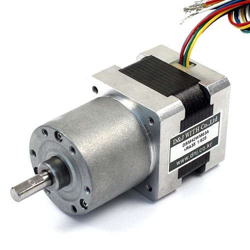 감속기 결합형 42각 스테핑 모터 DSM42WM63A RA35 12V DC 1.8 Rated Voltage 2600gfcm Current A Phase (DN0207)