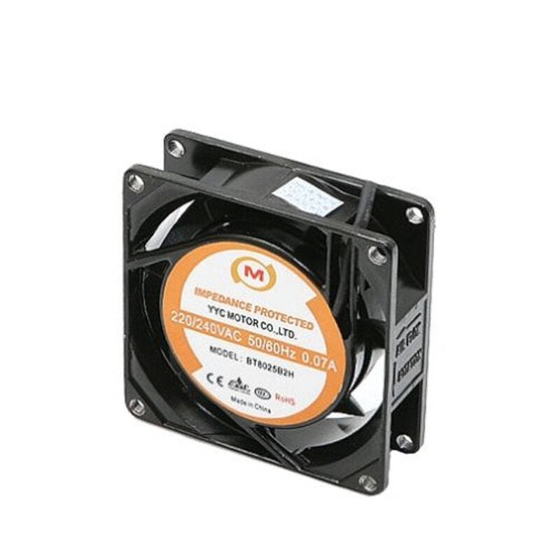 AC 쿨링 팬 BT8025S2H Sleeve 0.51 0.62m3 18 22 CFM 14 13. 80 x 25 mm 전압 0V 240V 29 33dB (DN0670)