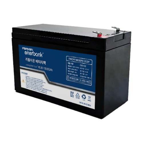 페어맨 KC 인증 리튬이온 18650 배터리팩 10.8V 10050mAh F9 3S3P 케이스 (FR0049)