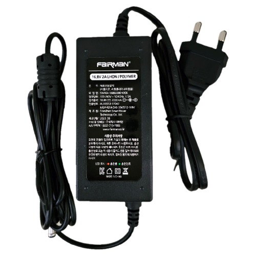 페어맨 리튬 이온/리튬 폴리머 4S 16.8V 2A 전동릴 배터리 충전 어댑터 (FR0154)