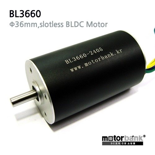 홀 센서 BLDC 모터 BL3660S 슬롯리스 BLDC 모터 직경 36 x 길이 60mm (MG0009)