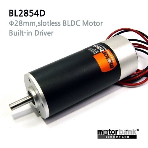 BL2854D-2490 DC 24V 드라이버 내장형 슬롯리스 BLDC 모터 9000rpm (MG0055)