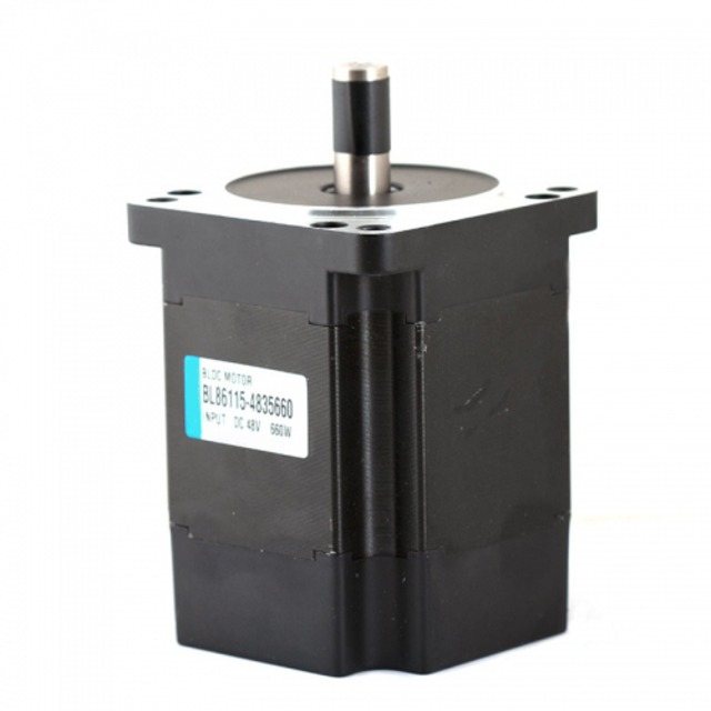출력 660W 86각 홀 센서 BLDC 모터 BL86115-4835660 DC 48V 모터 길이 115mm 21kgf.cm (MG0168)