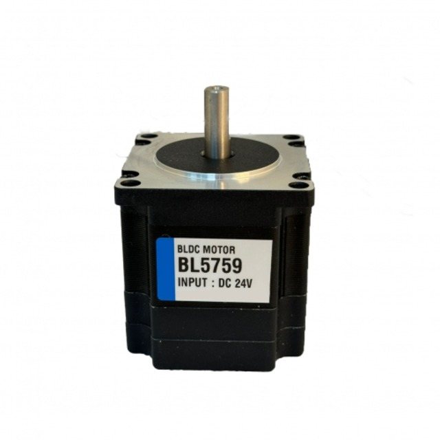 57각 홀 센서 BLDC 모터 BL5759 DC 24V 80W 3상 8폴 (MG0173)