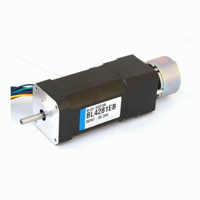 NEMA17 엔코더 브레이크 동시 장착 BLDC 모터 BL4281EB 24V 77W 분해능 1000CPR (MG0325)