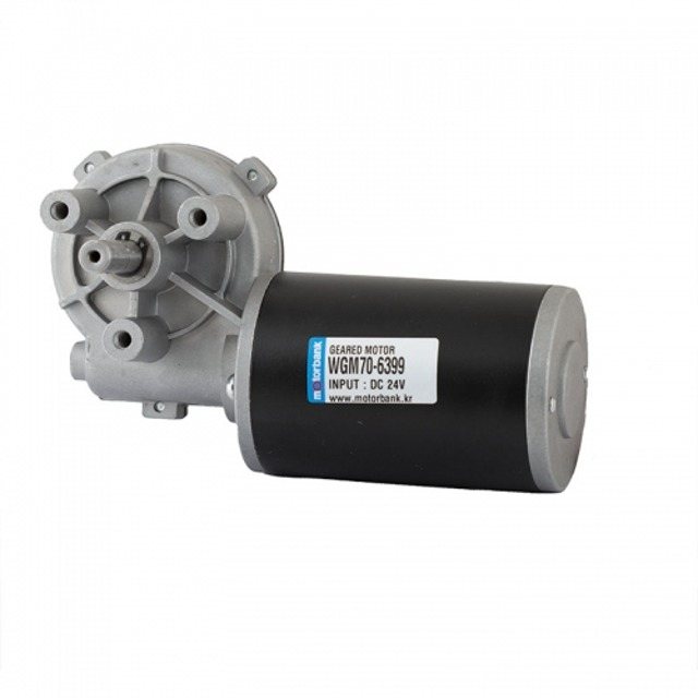 웜 감속 기어 모터 WGM70-6399 DC 24V 80W 공자동발사기 (MG0402)
