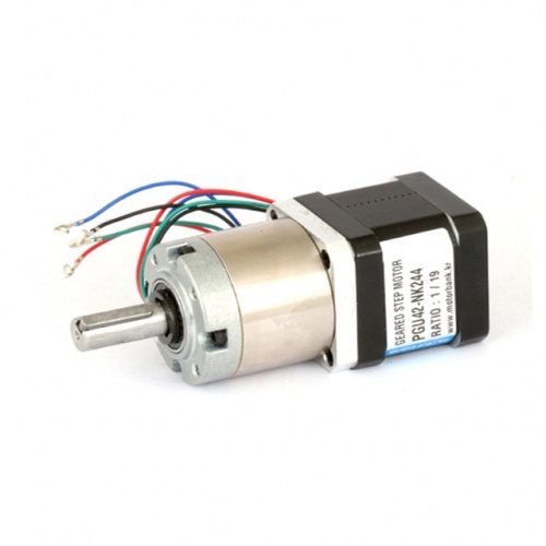 PGM42-NK1740K 초저소음43.6dB 기어드 스텝 모터 PGU42-NK244 감속비 1:19 2상 유성 기어스텝 모터/유니폴라 (MG0473)