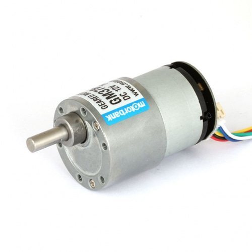 편심축 스퍼감속 기어 엔코더 모터 GM37B-3322E DC 12V 7.8W 2ch 11PPR (MG0516)