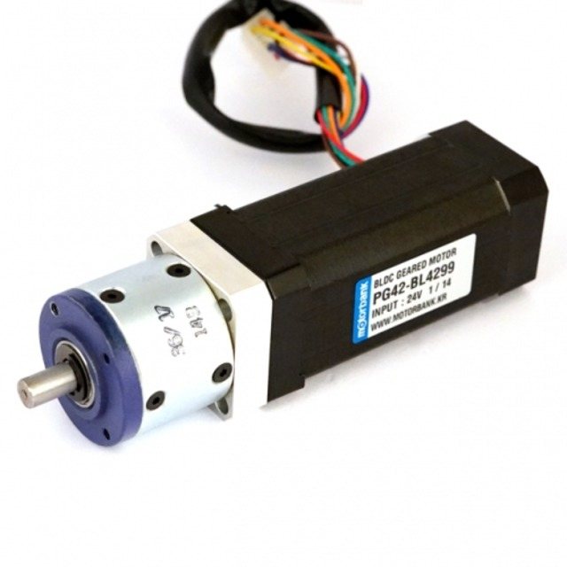 직경 42mm BLDC 모터 유성 감속 기어 모터 PG42-BL4299 24V 105W 5800rpm (MG0634)