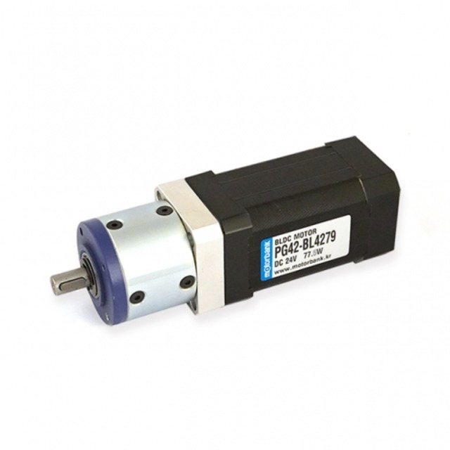직경 42mm BLDC 모터 유성 감속 기어 모터 PG42-BL4279 24V 77.5W 5800RPM (MG0635)