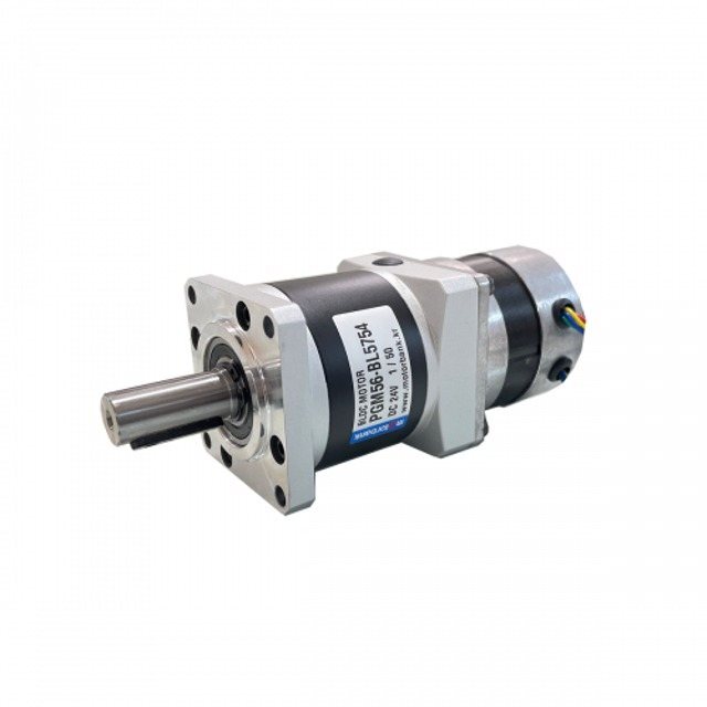 태양광산업 직경 56mm 유성 감속 기어 BLDC 모터 PGM56-BL5754 24V 1/50 7.2N&middot;m (MG0764)