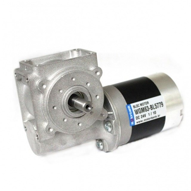 웜 기어 BLDC 모터 WGM63-BL5779 100W DC 24V 53-260rpm 3~8.4N&middot;m (MG0844)