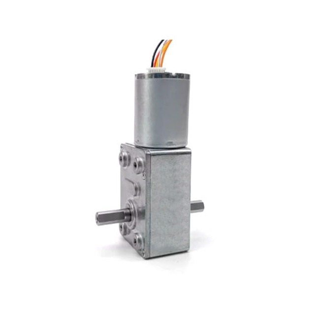 웜 기어드 구동 드라이버 내장 BLDC 모터 더블 샤프트 WGM30D-BL2430-1260 DC 12V 최대부하 45kgf.cm 셀프락킹기능 (MG0874)