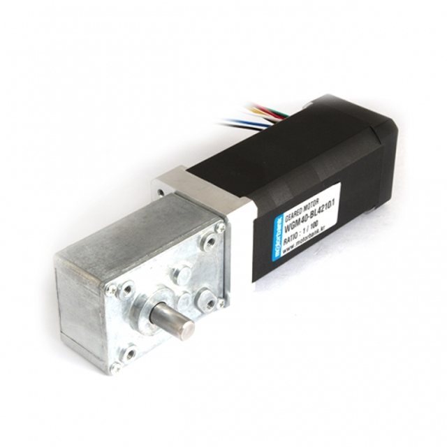 웜 기어 BLDC 모터 WGM40-BL42101U 메탈 기어 105W 12/24V (MG0886)