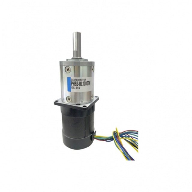 직경 52mm 저소음 헤리컬 유성 기어드 모터 PH52-BL10057N DC 24V 108W 3500RPM (MG0913)