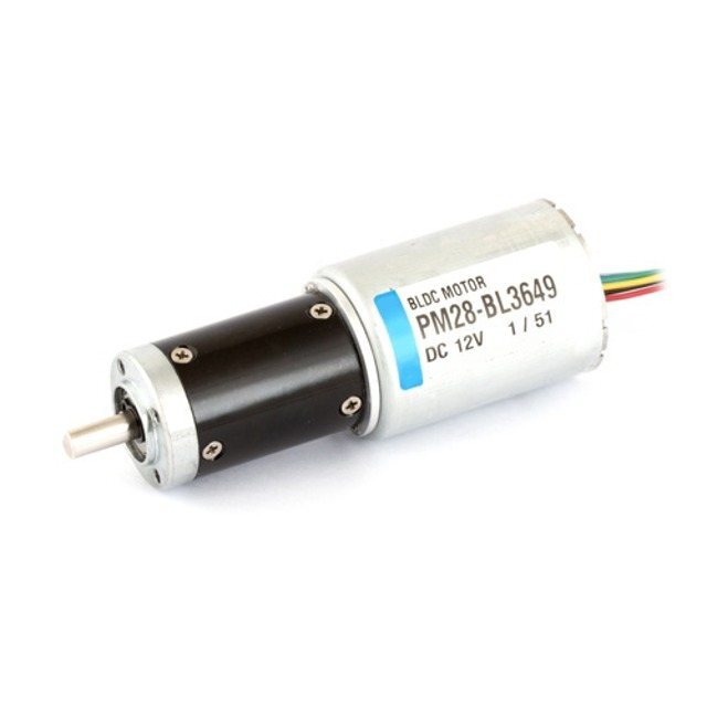 유성 기어드 구동 드라이버 내장 BLDC 모터 PM28-BL3649 DC 24V 20W 직경 28mm 유성 감속기 직경 36mmBLDC 모터 (MG0923)