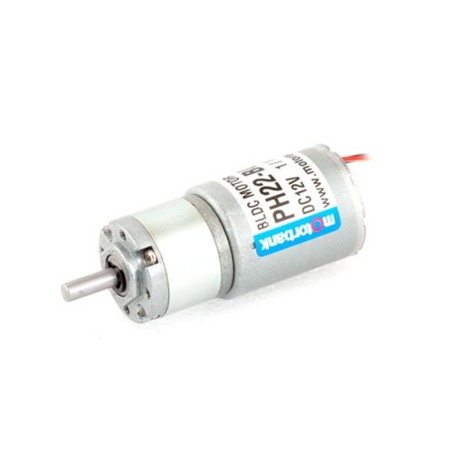 헤리컬 유성 기어드 구동 드라이버 내장 BLDC 모터 소형 PH22-BL2430N-1280 직경 22mm 감속기 DC 12V 최대 출력 8W (MG0940)