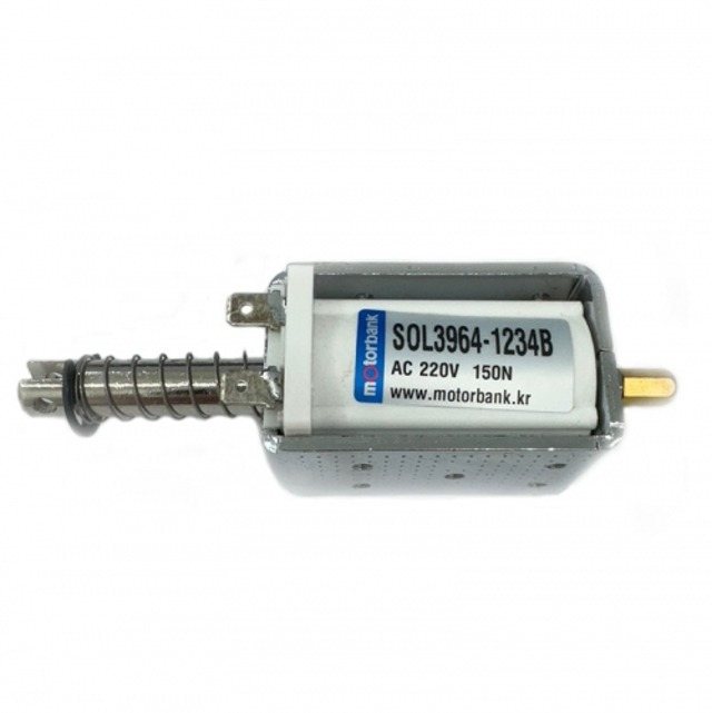 솔레노이드 전자석 푸시 풀 PUSH-PULL 타입 DC 12V DC 24V SOL3964-1234B 스트로크 34mm AC 220V (MG0980)