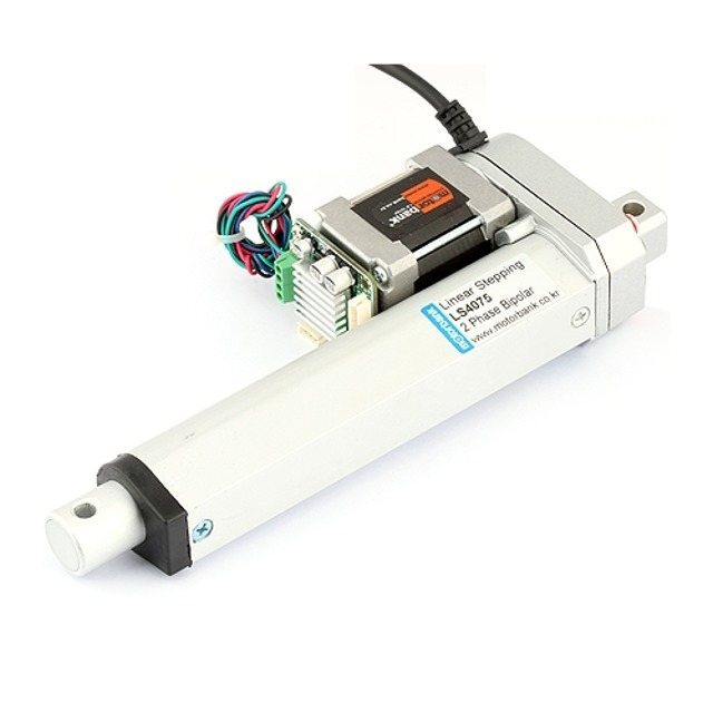 펄스 발생기 내장 스텝 모터 드라이버 일체형 리니어 액추에이터 SBC-LS4075 50~500mm 스트로크 (MG1422)