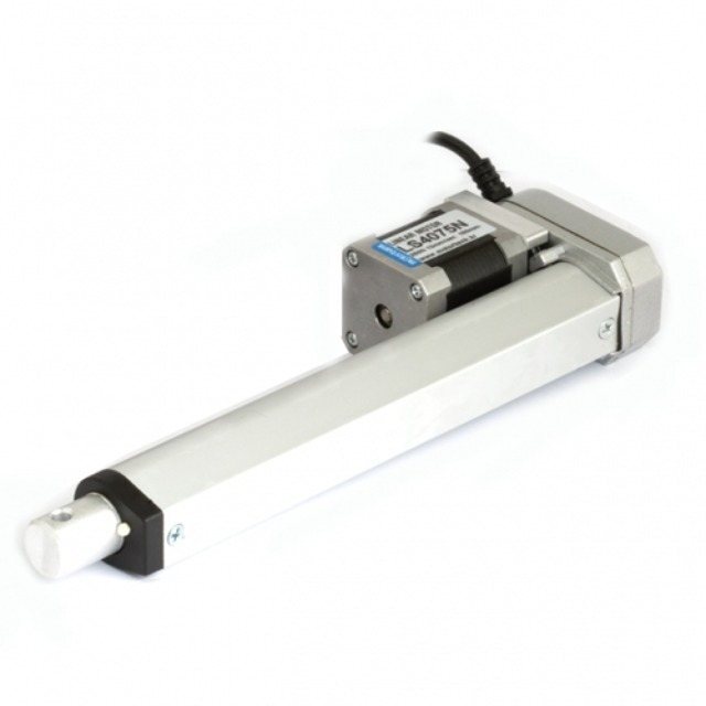 스텝 모터 리니어 액추에이터 LS4075-A 50~500mm 500N 스트로크 양쪽 홀 취부 타입 (MG1433)