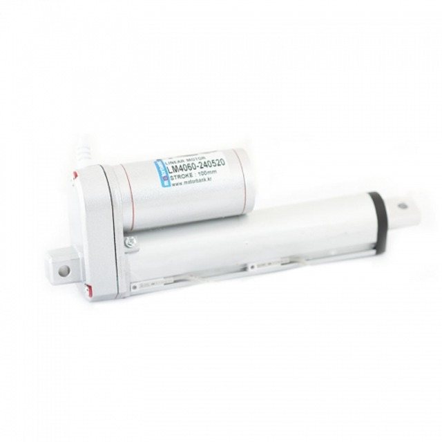 LM4075-MS 리니어 액추에이터 전동 실린더 LM4060-240520 DC 24V 500N 양단 스트로크 조정 가능 (MG1700)
