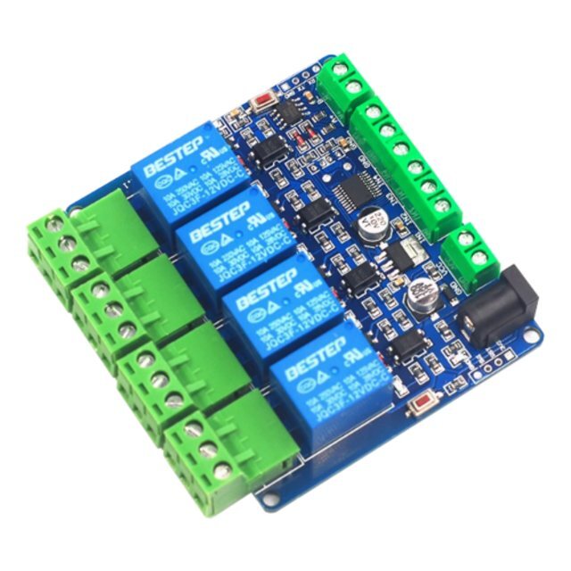 RS485 MODBUS RTU 시리얼 릴레이 4채널 JK-MRTU-4 (MG1925)