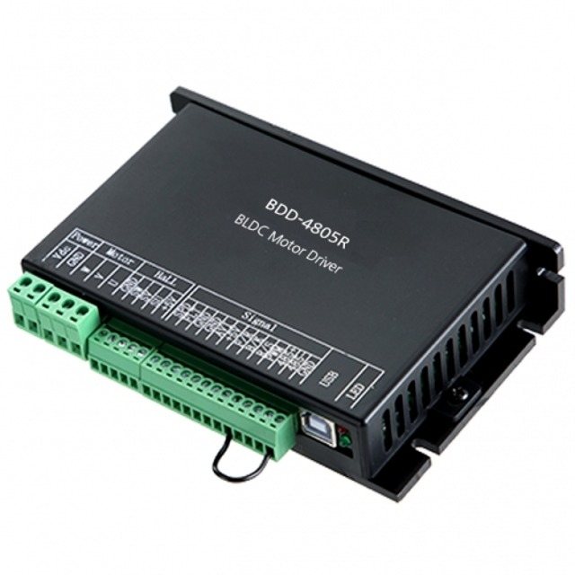 클로즈 루프 제어 BDD-4805R 480W BLDC 모터 디지털 드라이버 485 통신 제어 홀 센서/센서리스 겸용 (MG2099)
