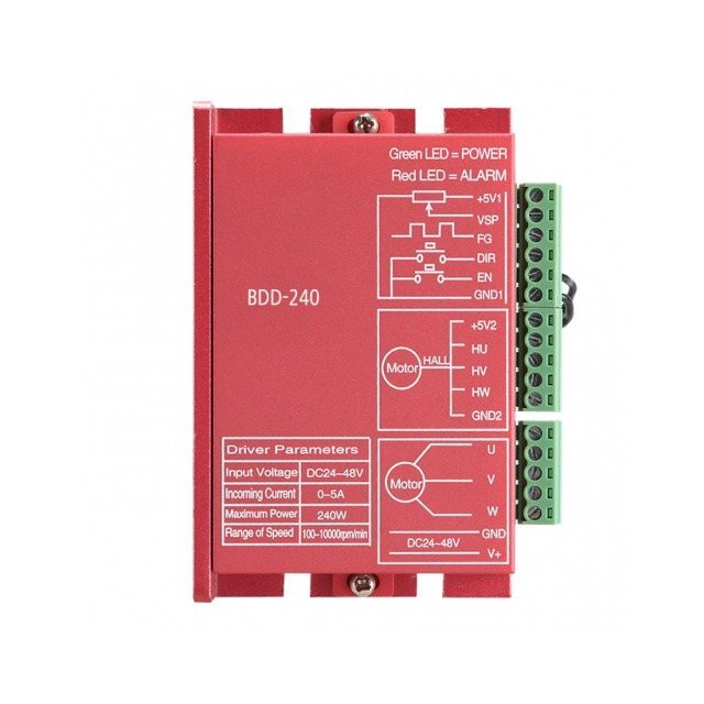 홀 센서 타입 센서리스 타입 자동식별 BDD-240 240W BLDC 모터 디지털 드라이버 DC 24~48V (MG2106)