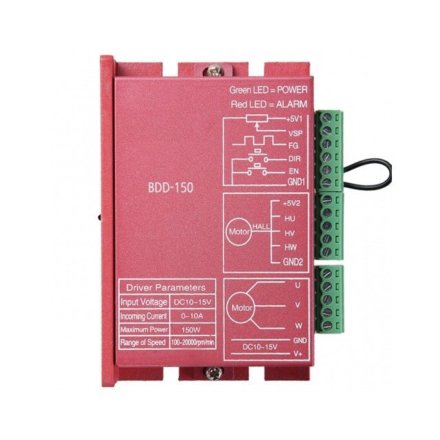 홀 센서 타입 센서리스 타입 자동식별 BDD-150 150W BLDC 모터 디지털 드라이버 DC10~15V (MG2107)