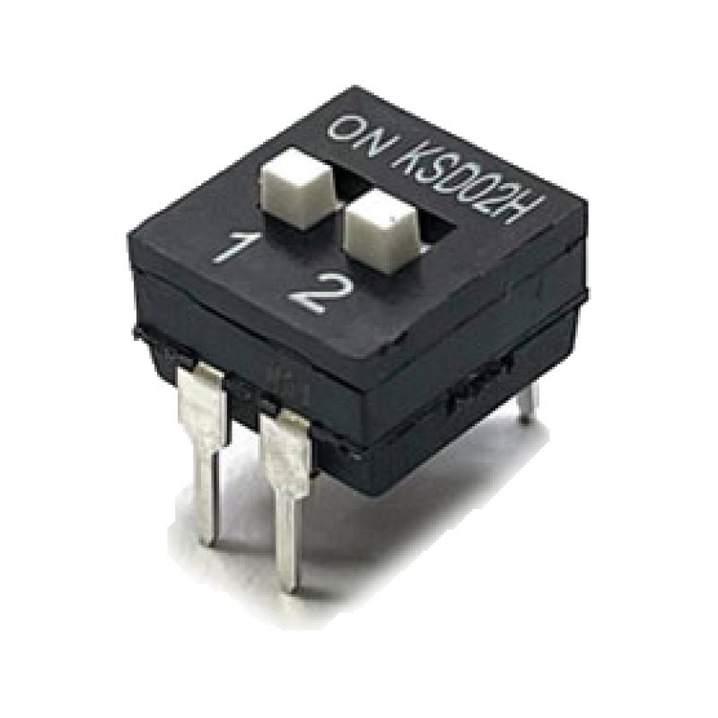 -02H 슬라이드형 DIP 스위치 SLIDE DIP SWITCH KSD02H 2극 (HQ00028)