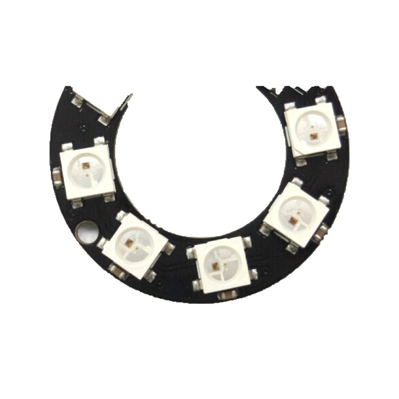 5V WS2812B 네오픽셀 8개 5050RGB LED 모듈 (HQ00347)