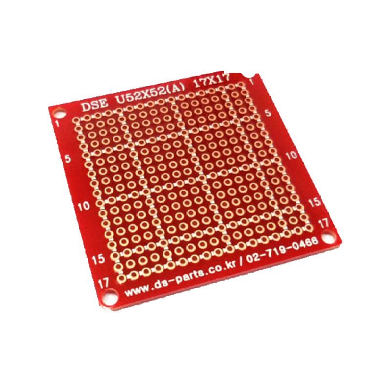 에폭시 양면기판 DSE 만능기판 2.54 17x17 (HQ00716)