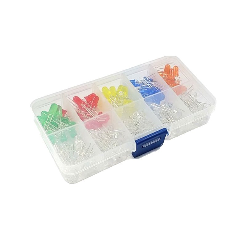 발광 다이오드 LED 키트 5mm 15개씩 150PCS (HQ01019)