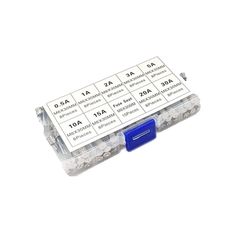 유리관휴즈 30mm 0.5A~30A 72PCS FUSE (HQ01053)